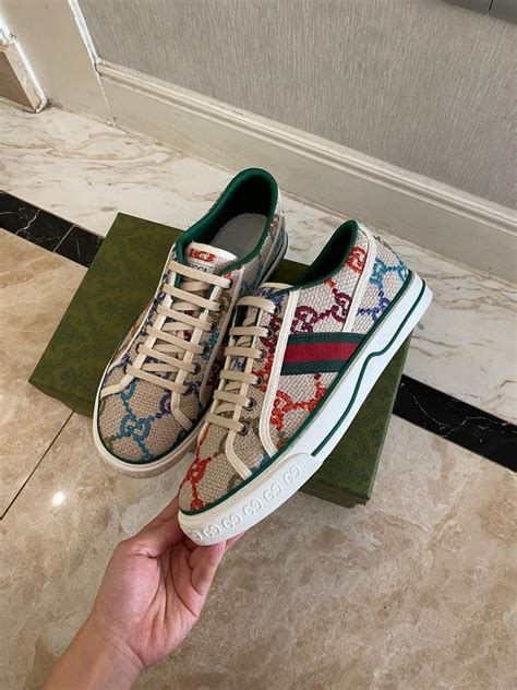 gucci flower sneakers replica|Gucci knock off heels.